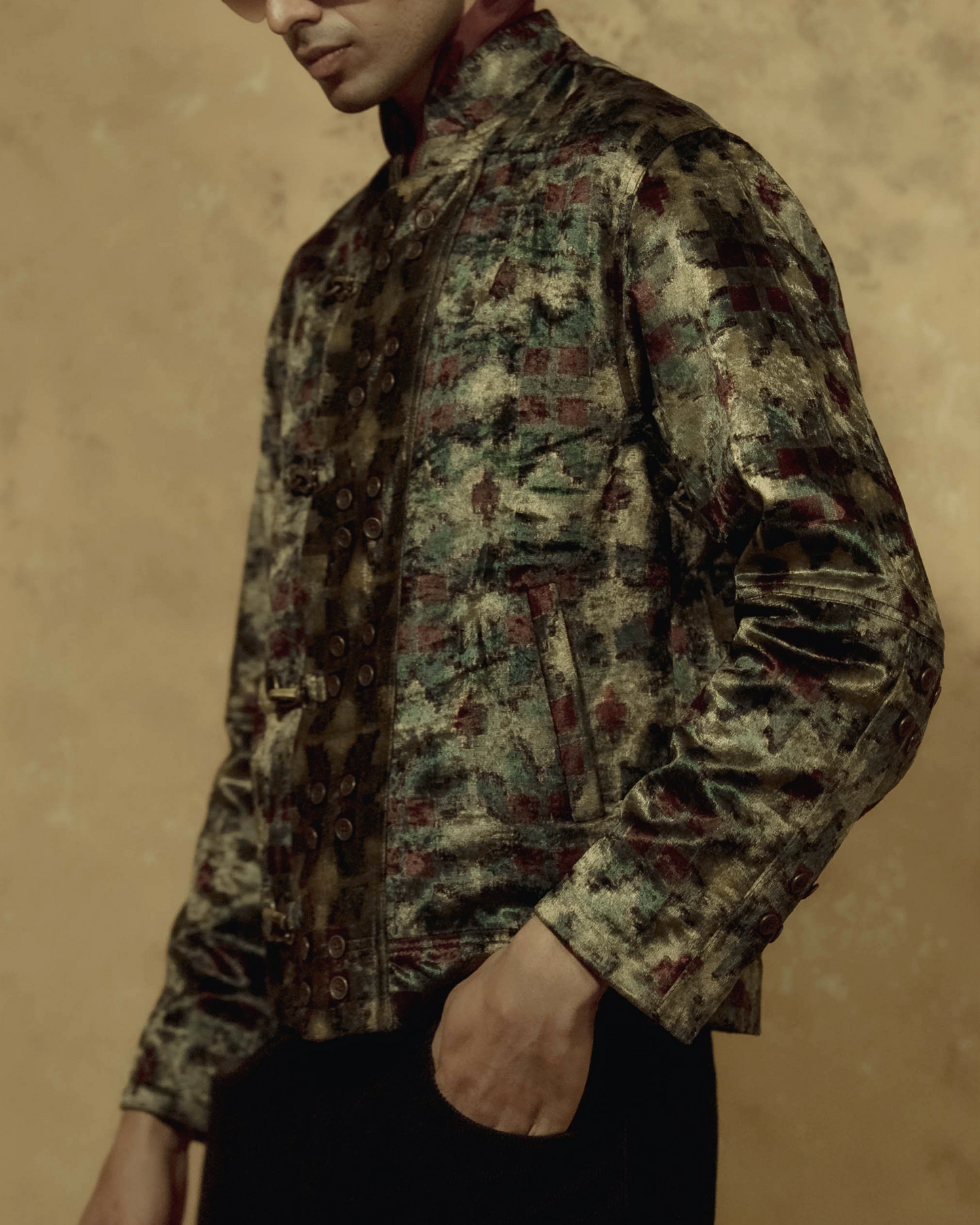 Button's Velvet Clasp Jacket