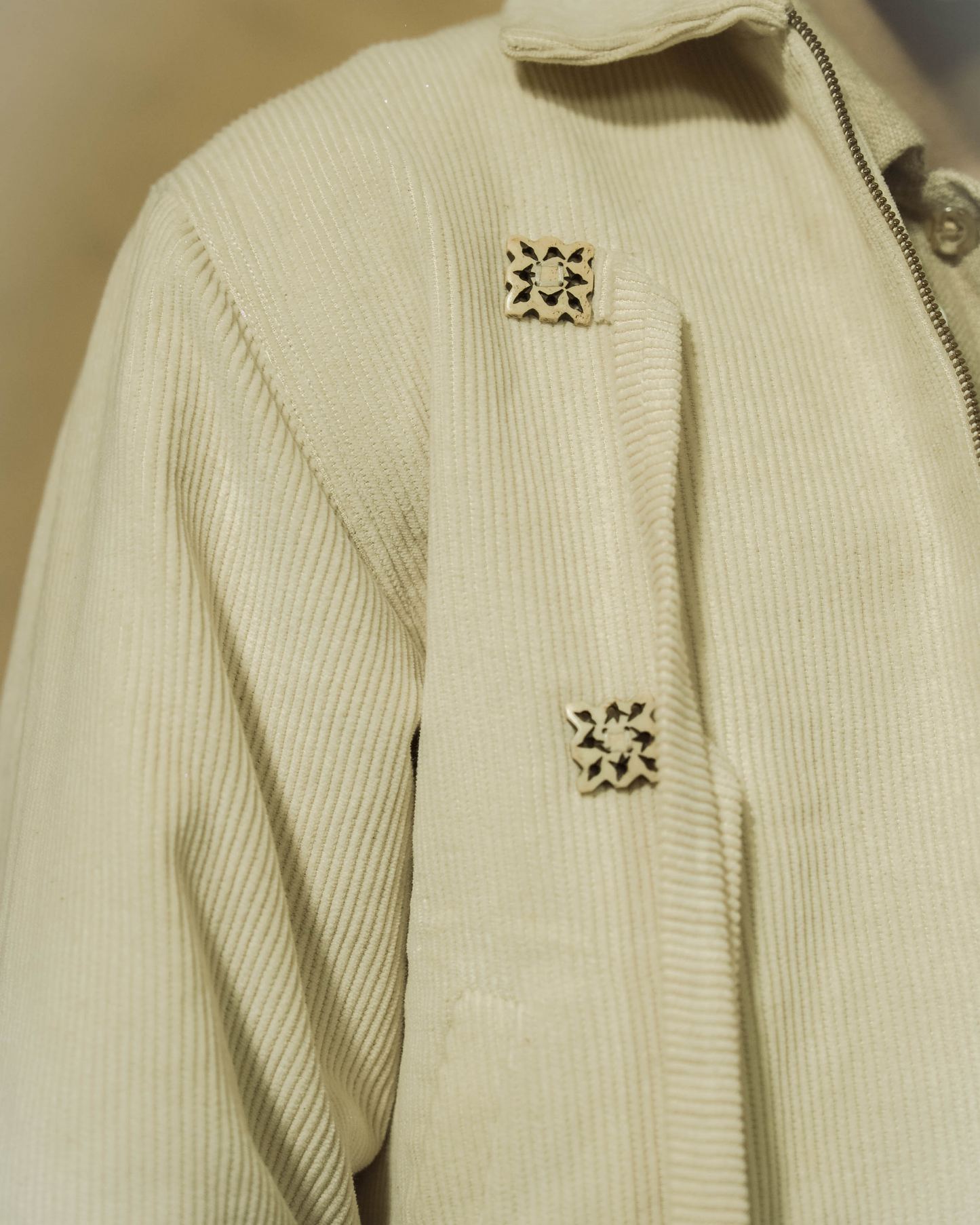 Ivory Tie-Up Jacket