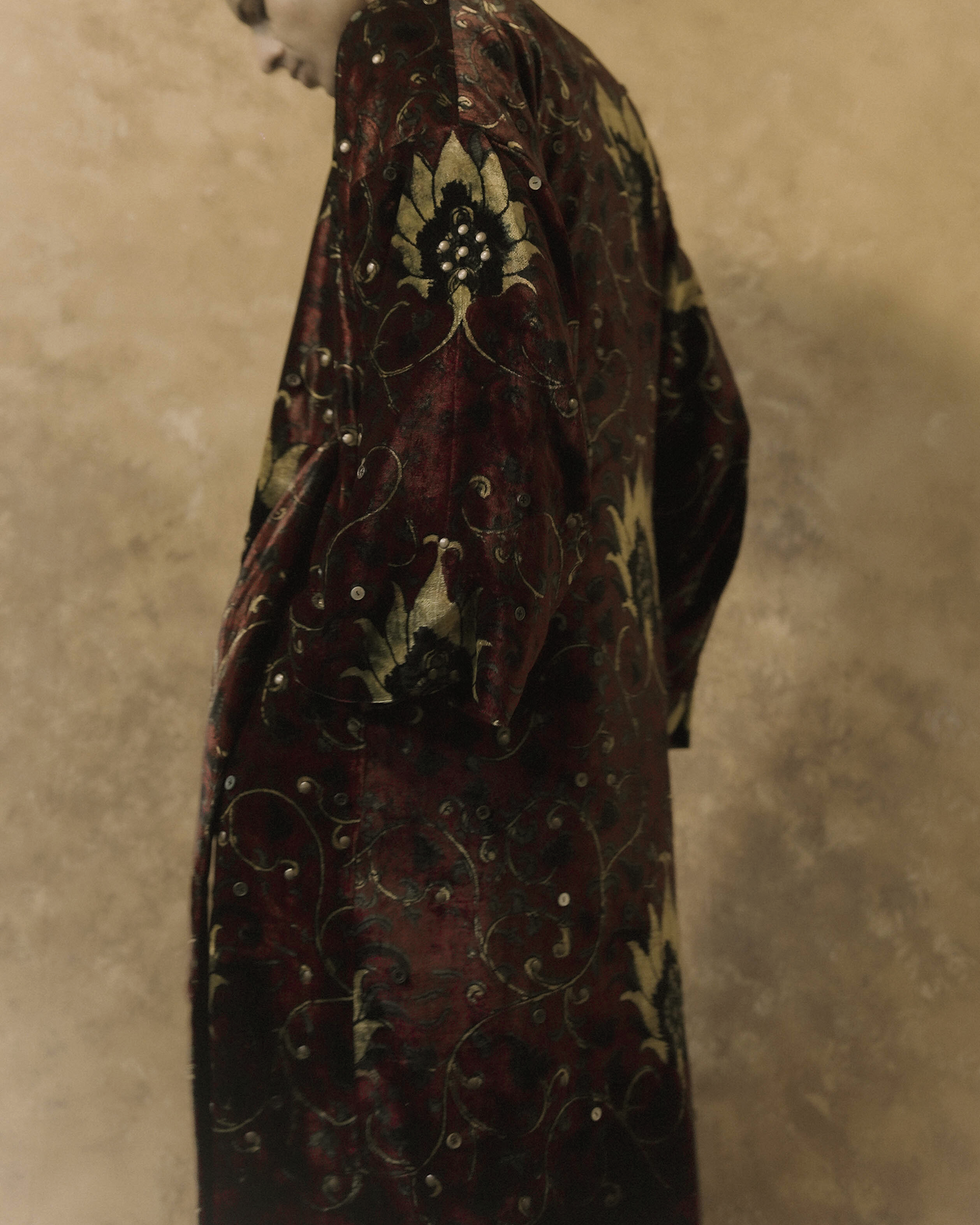 Vines of Chitz Smoking Robe