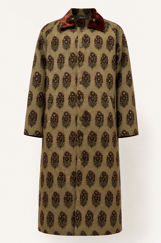 Buttons on Blocks Long Coat
